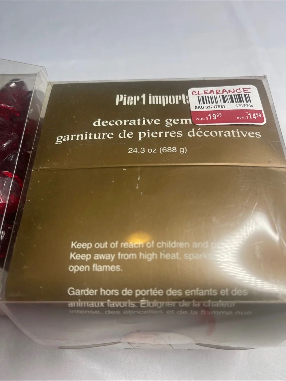 Proper 1 Imports Red Decorative Gem Mix - Pack of Decorative Gems